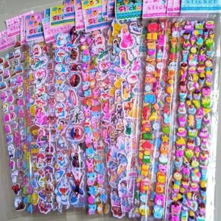 

Terlaris 20PCS STIKER TIMBUL PANJANG (ISI MIX) Laris