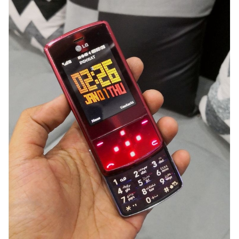 Hp jadul Unik LG KF510 slide navigasi sentuh lampu yg unik n keren original langka