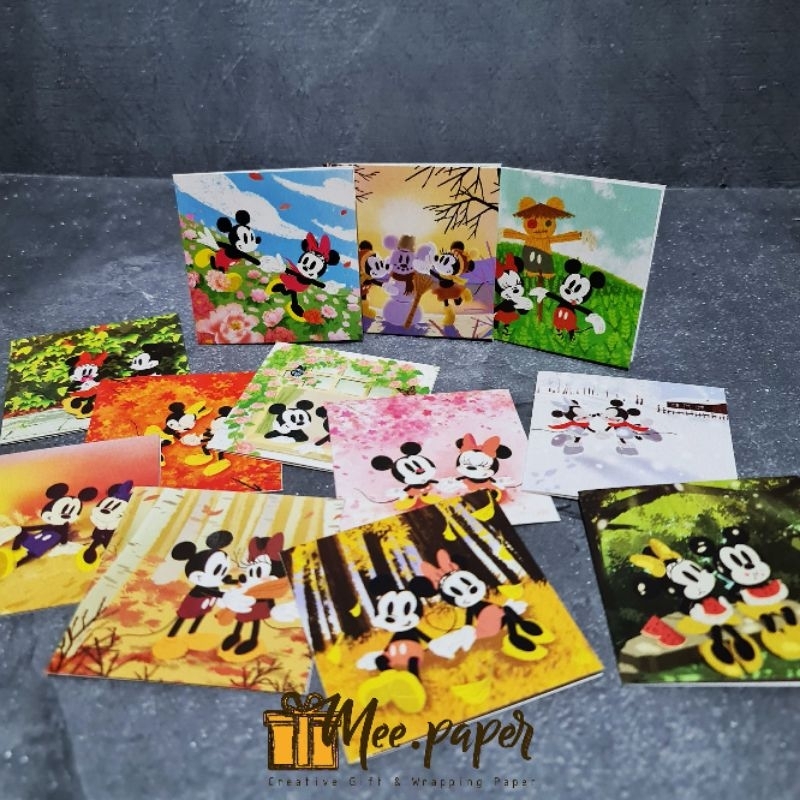 

Kartu Ucapan + Amplop Kecil Sansan Wawa, Mickey & Minnie Mouse, Gift Card / Greeting Card B