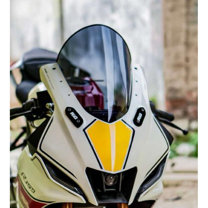 Visor windshield R15 V3 full jenong (TEBAL 3MM/INCLUD LIST KARET) - visor R15 jenong - visor R15 V3 