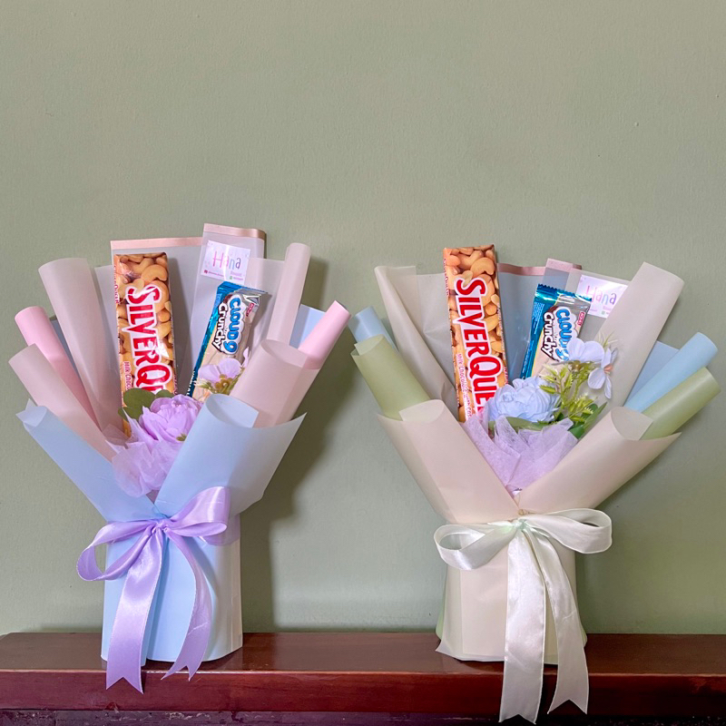 

Bouquet Coklat Silverqueen + Cloud