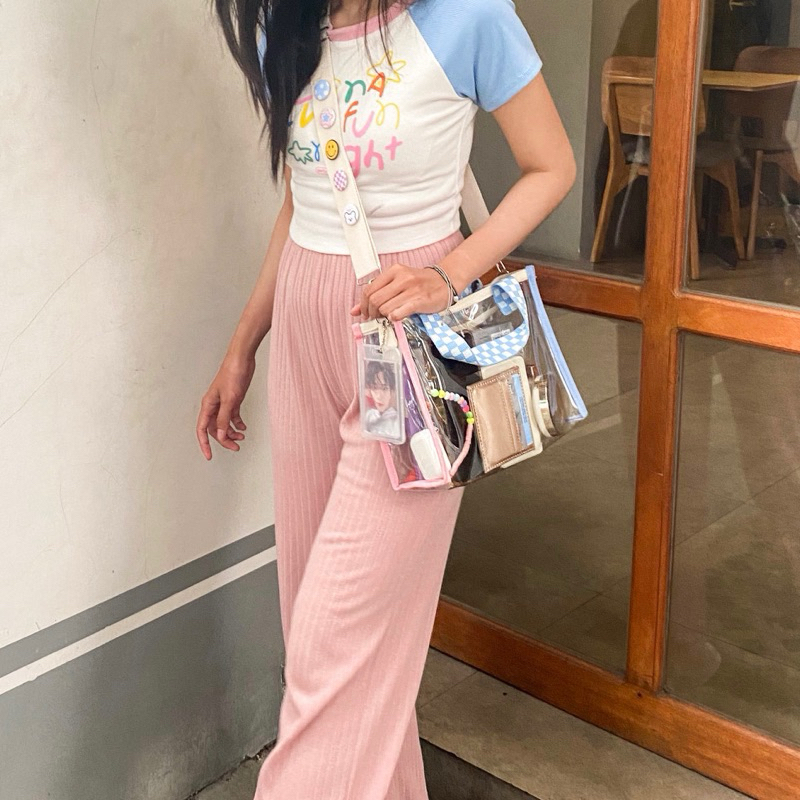 NOONA PVC BAG TRANSPARAN BAG | TAS KONSER KPOP | KOREAN BAG| TAS TRANSPARAN SLING BAG TRANSPARAN HAN