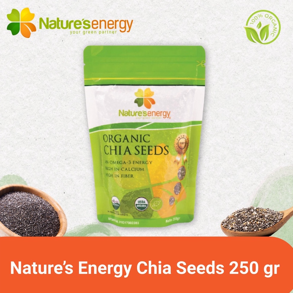 

[PRODUK TESHF53] Natures Energy Organic Chia Seeds 250 gr 100