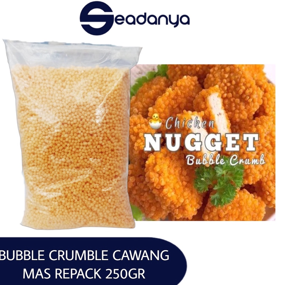 

[PRODUK M96S877] BUBBLE CRUMB CAWANG MAS repack 250gr - Tepung roti crumble 250gr - Tepung nugget - rice crispy bubble crumb 250gr 66szb