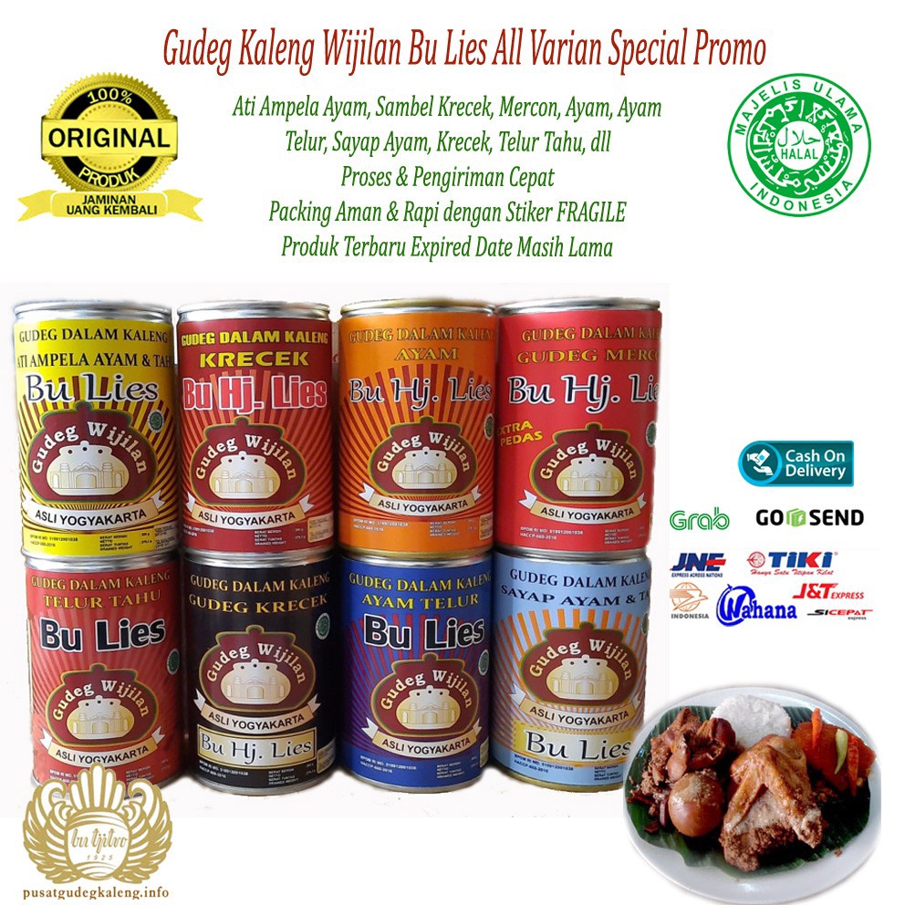 

12.12 Promo Brand Gudeg Kaleng Wijilan Bu Lies All Varian Khas Jogja Special Promo 