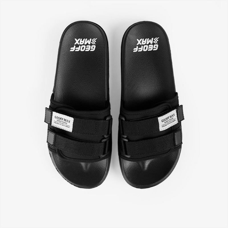 Geoff Max - Freddo Black - sandal sliper - sandal selop - sandal pria wanita