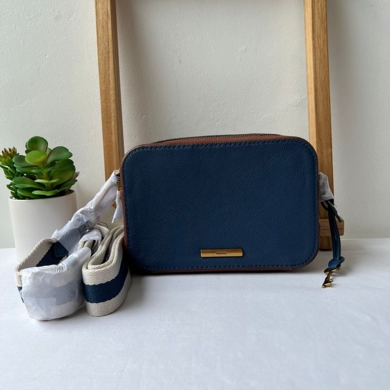 Fossil Bryce Crossbody Dark Denim