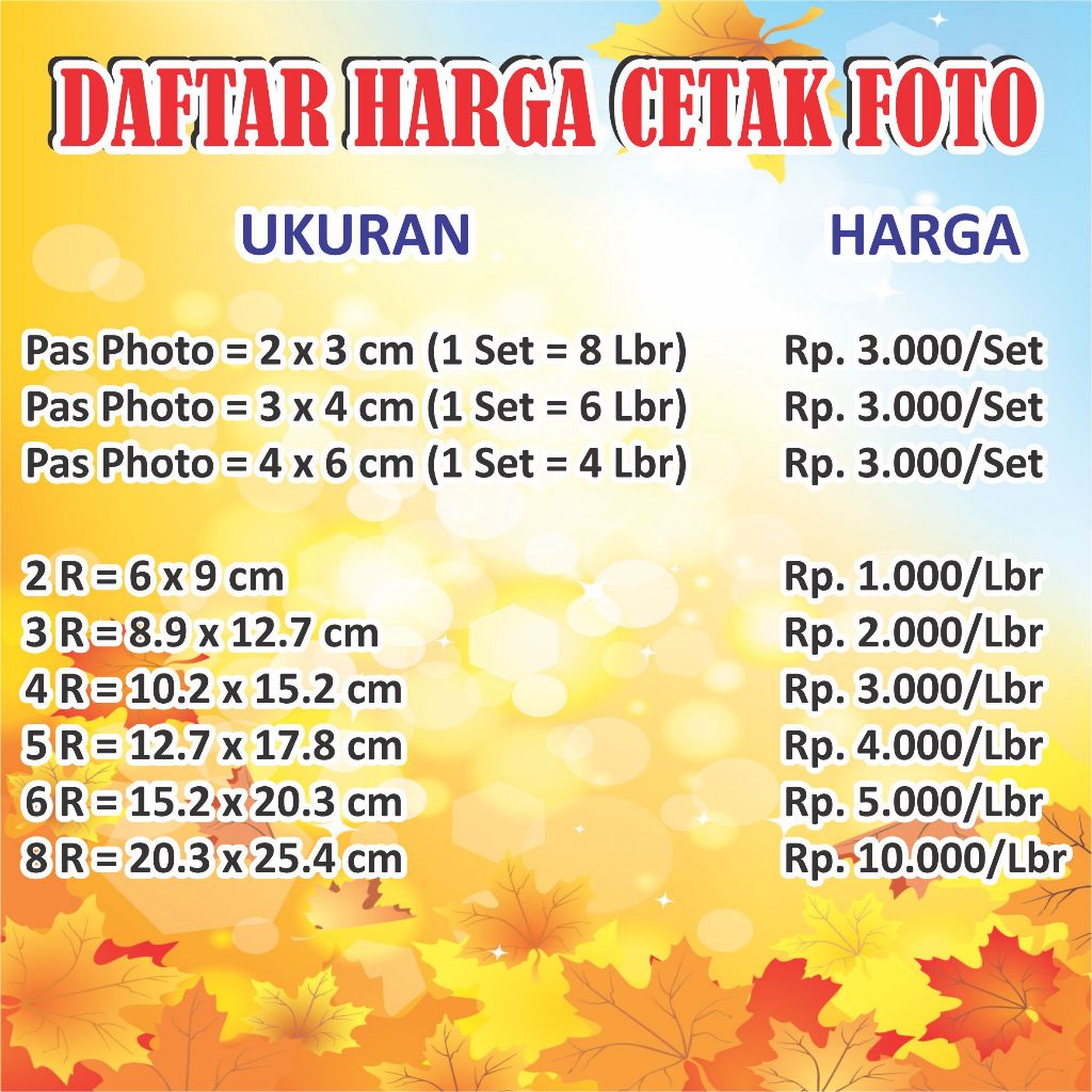 CETAK FOTO UKURAN BESAR 8R,8R+,10R,12R,14R,14R+