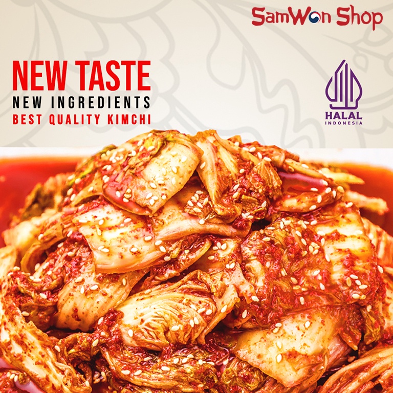 

TIPE AQZ014 SAMWON KIMCHI SAWI FRESH 500 GR - FRESHLY MADE ORIGINAL KOREAN FOOD MAKANAN KOREA RASA LEZAT