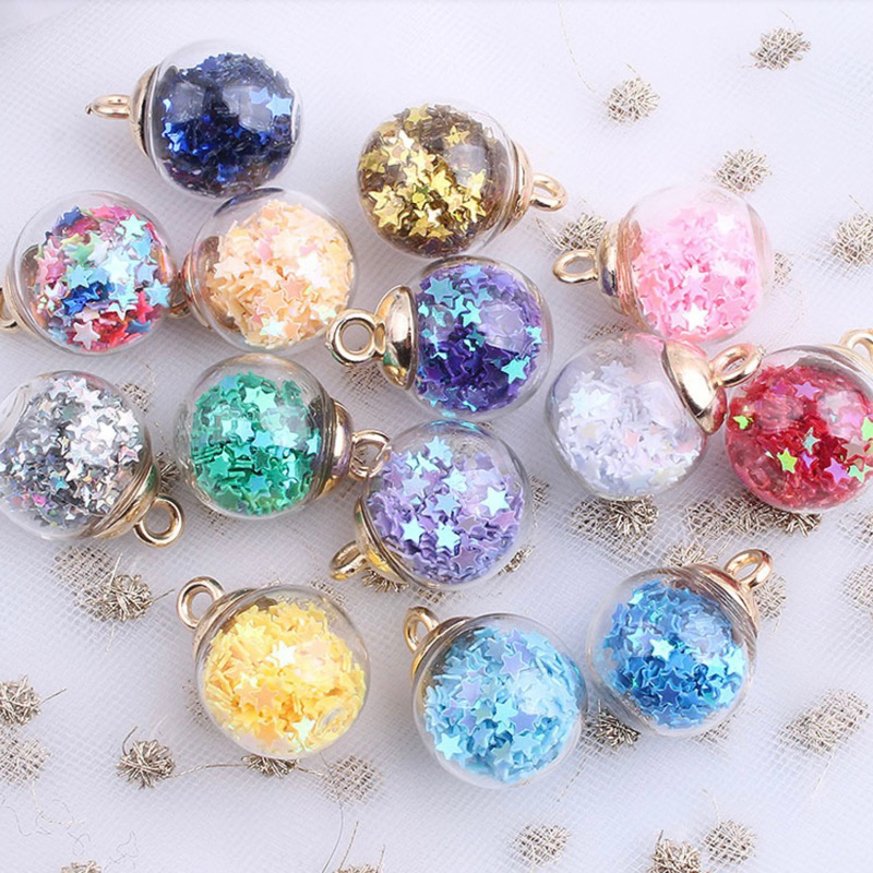 Aksesoris Manik Bola Kaca Crystal Bintang Kristal