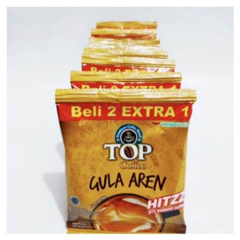 

[C0G33] Top Coffe Gula Aren 1 Renceng isi 15sachet Baru ⌒O⌒
