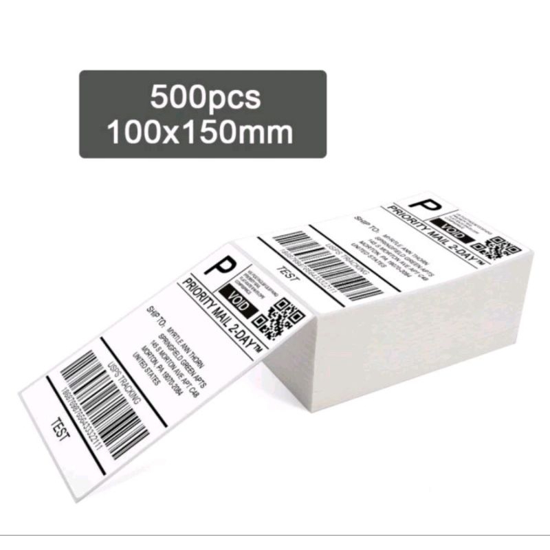 

A5 Cod - Kertas Label Thermal Tanpa Ribbon 100 x 150mm 500pcs / roll