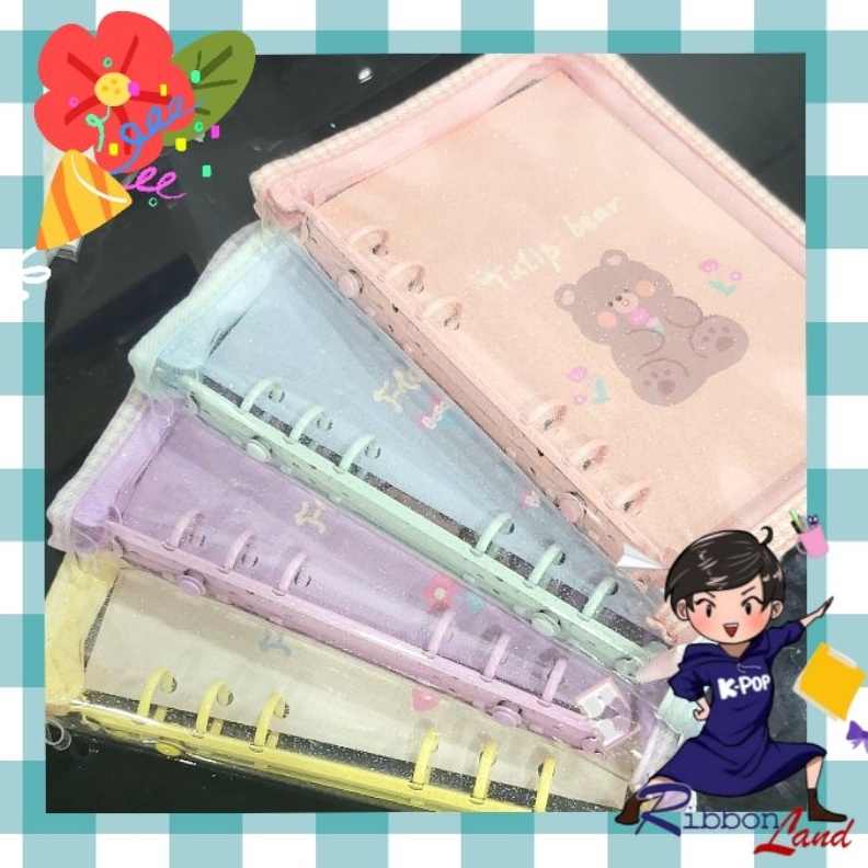 

Termurah A6 Cover Glitter Binder Deluxe TEDDY BEAR Liss Kotak grosir