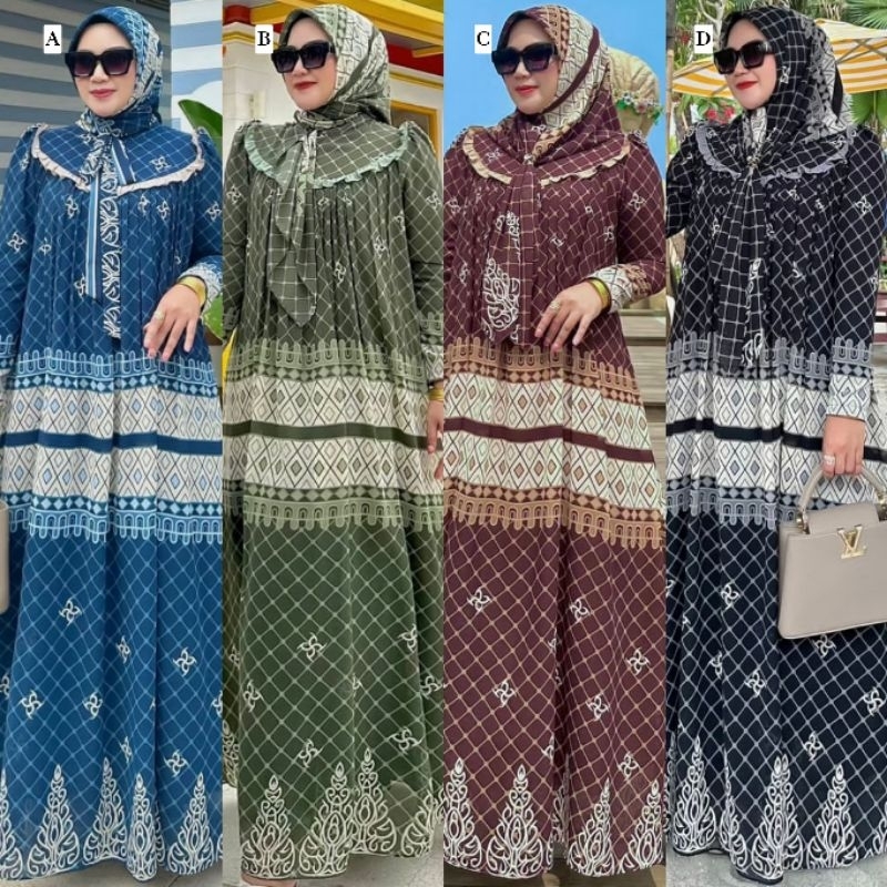 Miyuki vol 3 Series Dress Gamis Jumbo by Irna Emerald Gallery Hanasangka