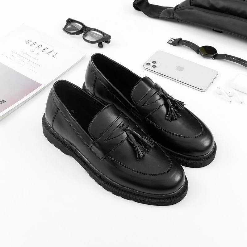 SEPATU SLIP ON PRIA LOAFER KULIT ASLI PREMIUM CASUAL SLIP ON PRIA NYAMAN