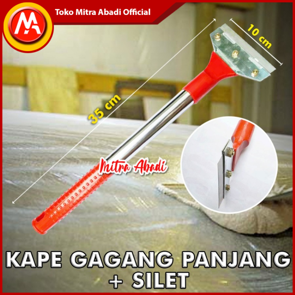 Alat Pengikis Kape / Scrapper / Pengerok Cat Premium Scrapper Gagang Panjang 35 cm