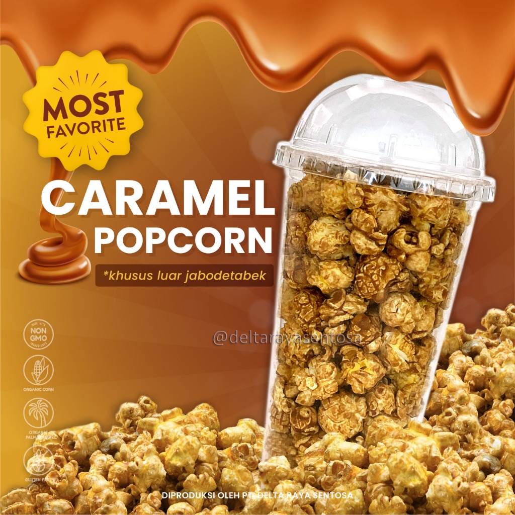 

Popcorn Caramel Gelas 80 Gr - KHUSUS LUAR JABODETABEK