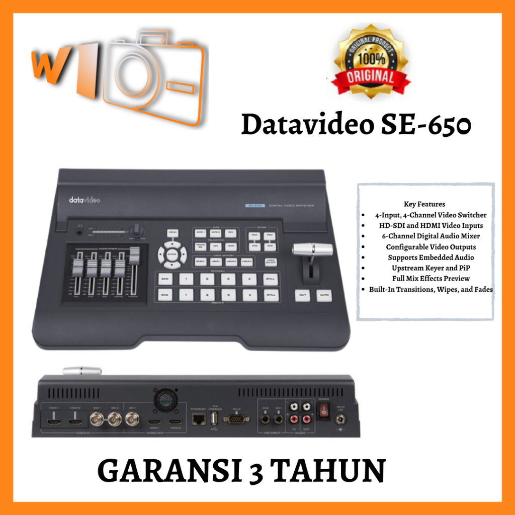 Datavideo SE-650 HD 4-Channel Digital Video Switcher