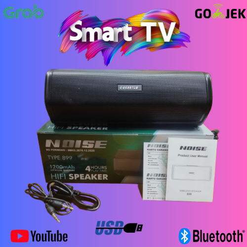 SPEAKER PORTABLE NOISE 899 M HIFI / 899MHIFI / 899-M HIFI BLUETOOTH 200 mAh GARANSI RESMI NOISE