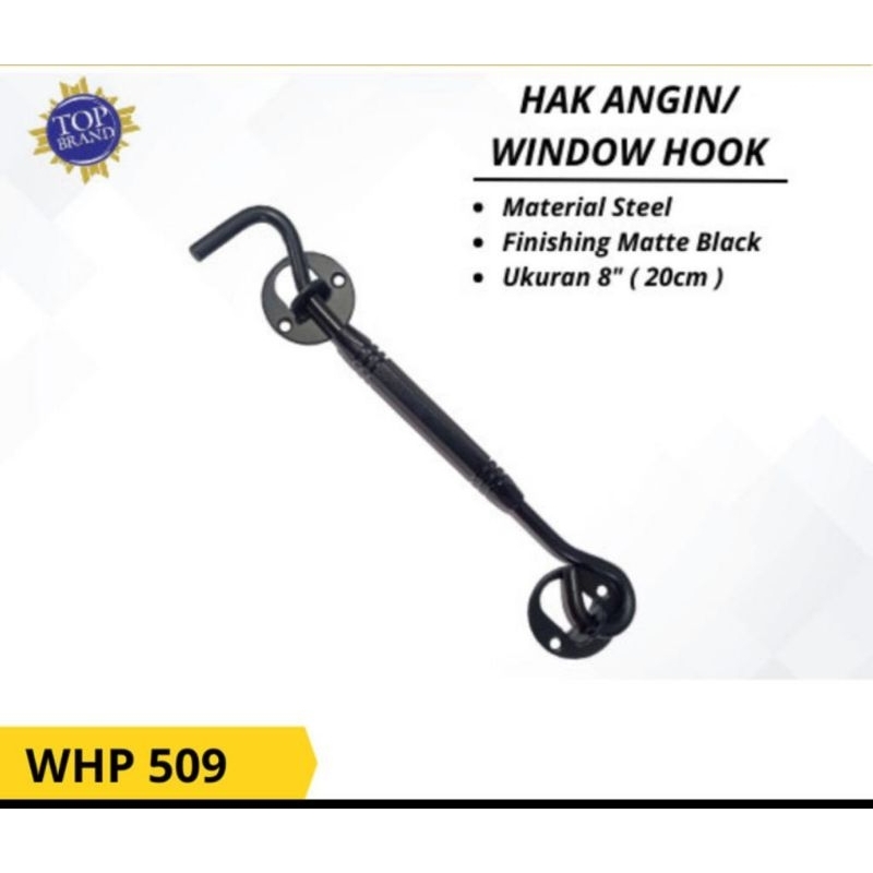 Paloma hak angin kaitan jendela Whp 509 matte black