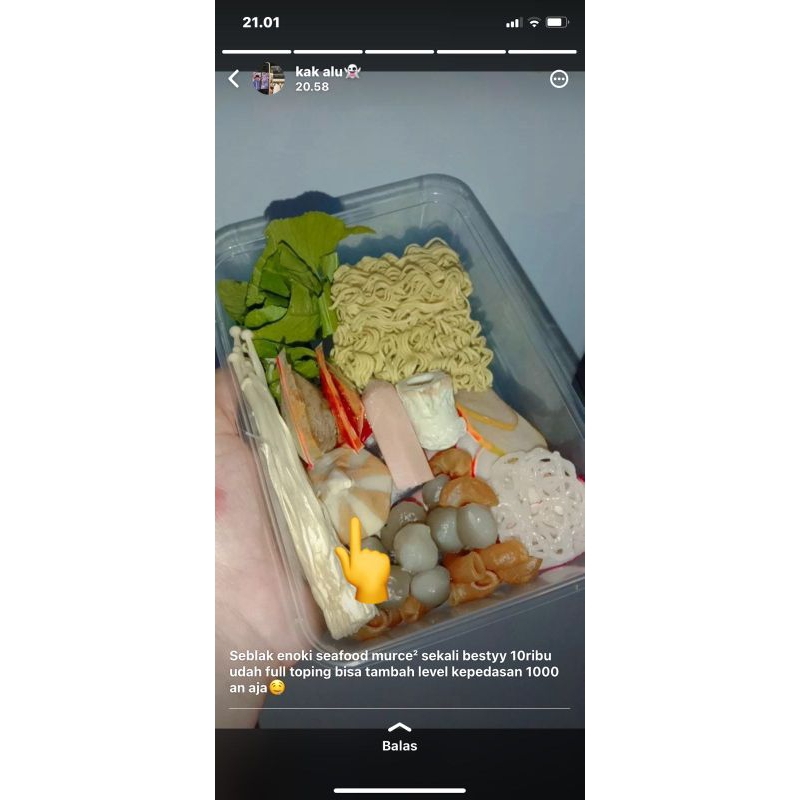 

SEBLAK KERINGAN KOMPLIT/10.000 SAJA(TANPA SAWI UNTUK DAERAH LUAR JAWA)