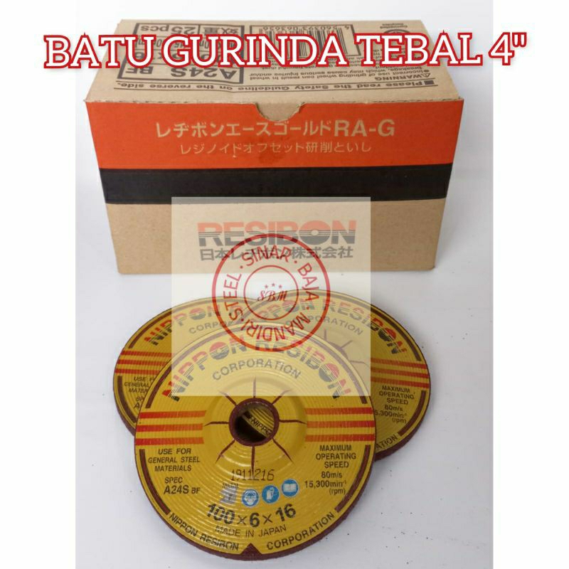 Batu Gurinda Poles Resibon 4"