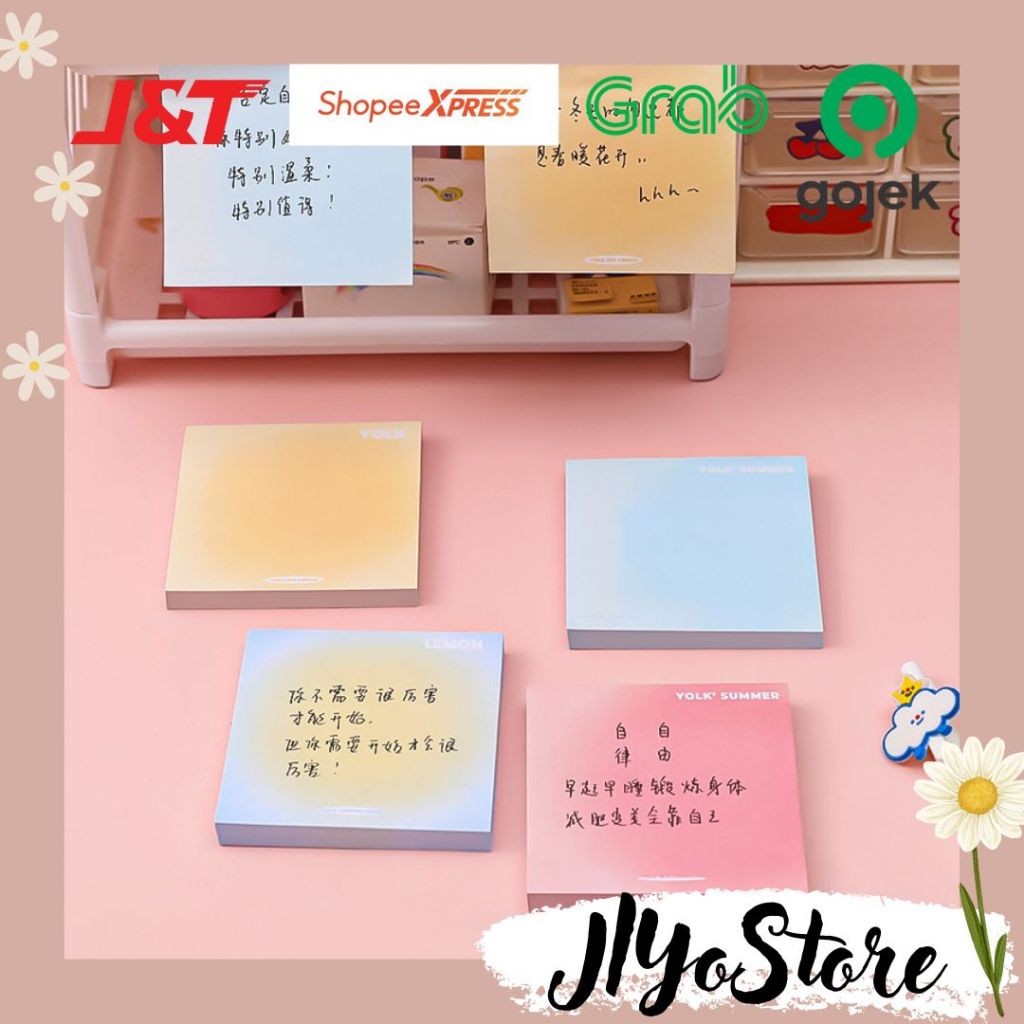 

Sticky Note 50 Lembar Memo Kertas Pengingat Perlengkapan Sekolah Stationery Bujo Lucu Aesthetic