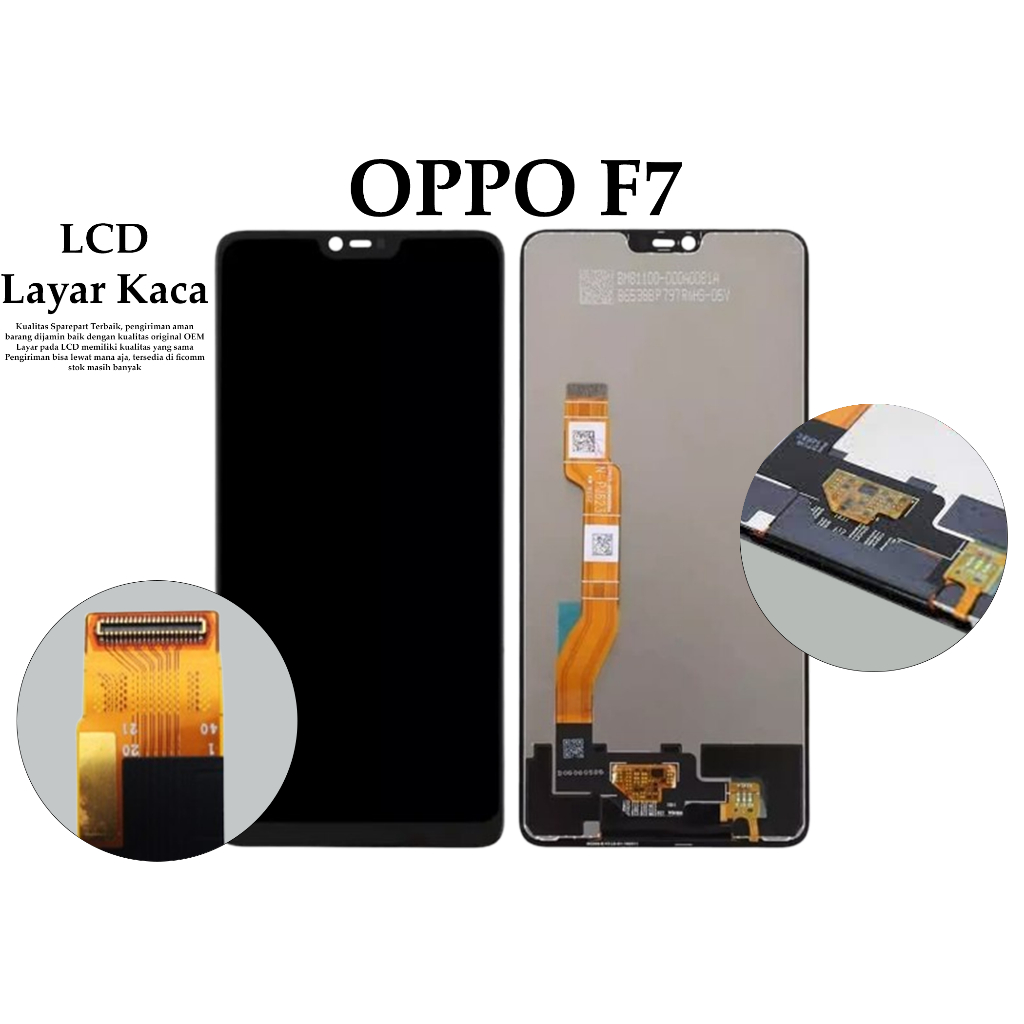 Oppo F7 LCD Touch Screen Layar Sentuh Hp Original Fullset
