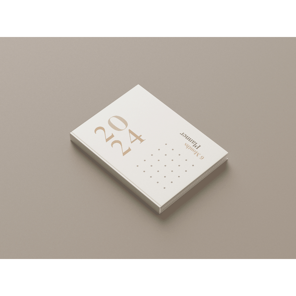 

6 Months Khakki Planner Book 2024 (Undated) Edition - Carpe