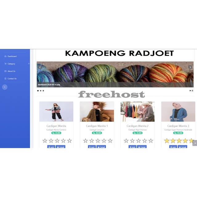 Aplikasi Toko Online PHP Codeigniter