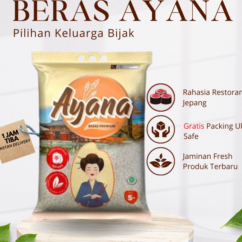 

MODEL CTR074 Beras Ayana Gold 5kg - Beras Premium Ayana Gold 5 Kg Pulen Nasi Sushi Jepang