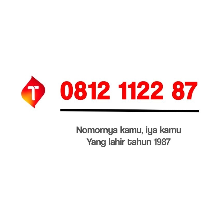 Nomor cantik telkomsel 10 digit prabayar seri tahun 87