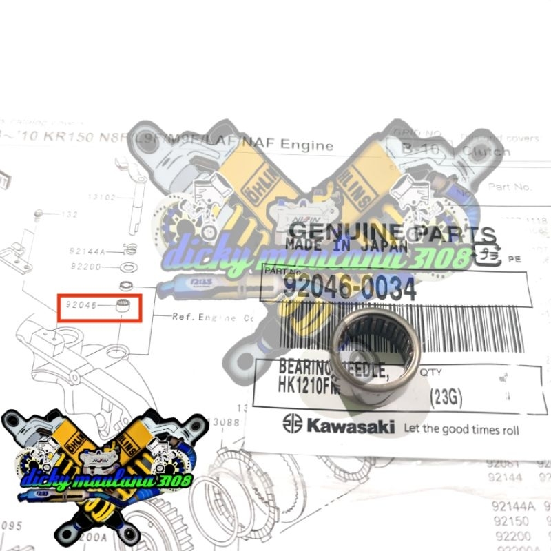 BEARING BERING LAHER BAMBU PEGAS TUAS STUT KABEL TALI KOPLING NINJA 150 R SS RR OLD NEW ZX ORI