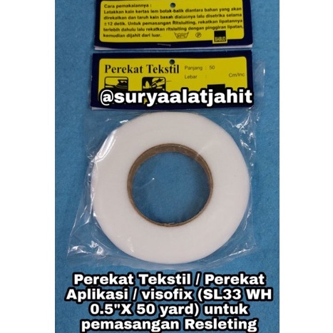 

Best Product Perekat Visofix SL33 WH 0.5"X50Y pasang Resleting =rp.7.000/pcs Kirim Langsung