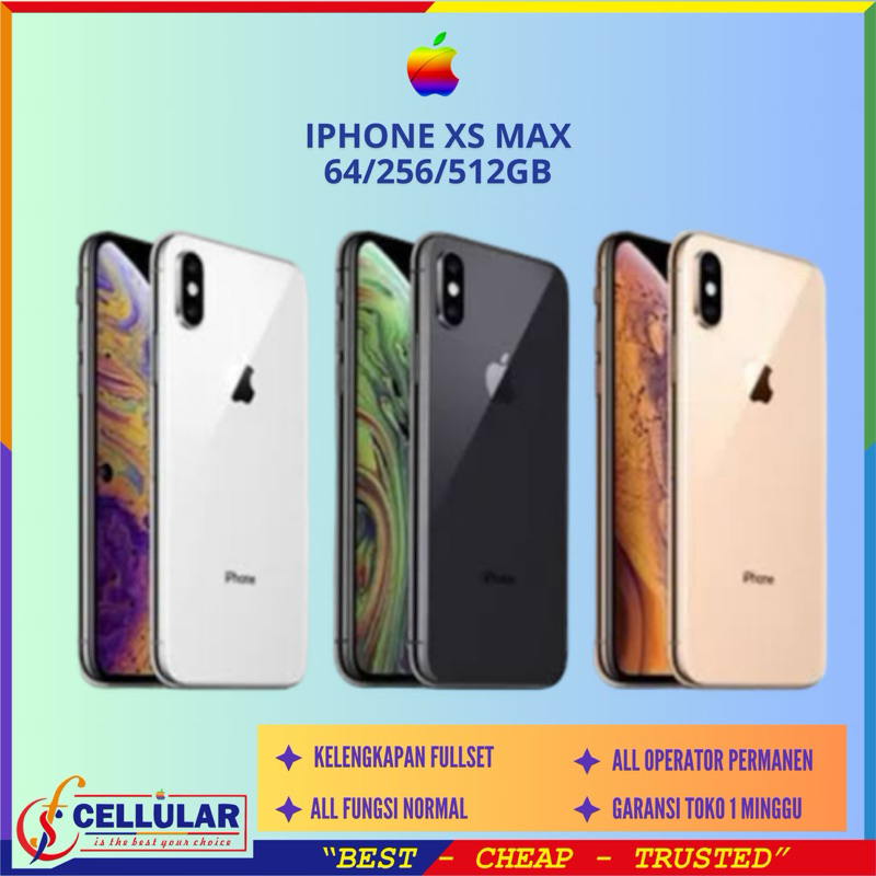 RESMI IBOX || IPHONE XS MAX 256GB ORIGINAL FULLSET