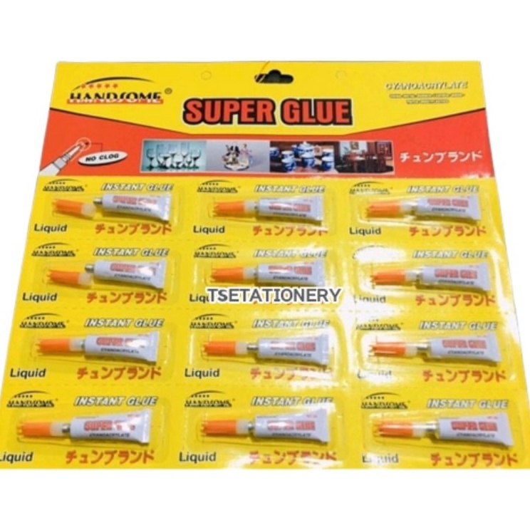 

Serba Murah 12PCS LEM KOREA POWER GLUE RENCENG HANDSOME-LEM SETAN SUPER LENGKET