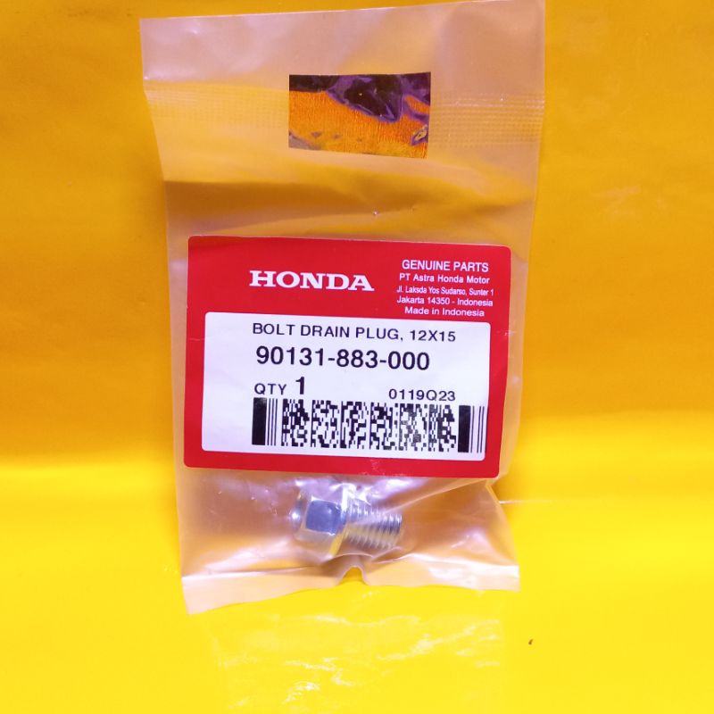 ORI baut pembuangan oli mesin Honda Beat verza dll
