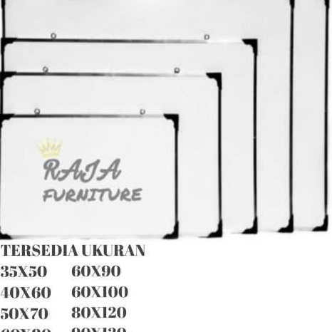 

Dijual PAPAN TULIS GANTUNG/ WHITEBOARD 2 SISI SPIDOL DAN KAPUR 35X50 40X60 50X70 60X80 60X90 90X120