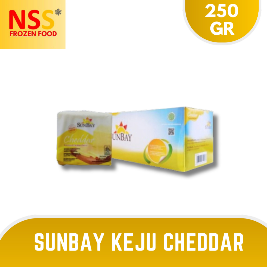 

KEJU SUNBAY CHEDDAR 250 GR (Per Slice)