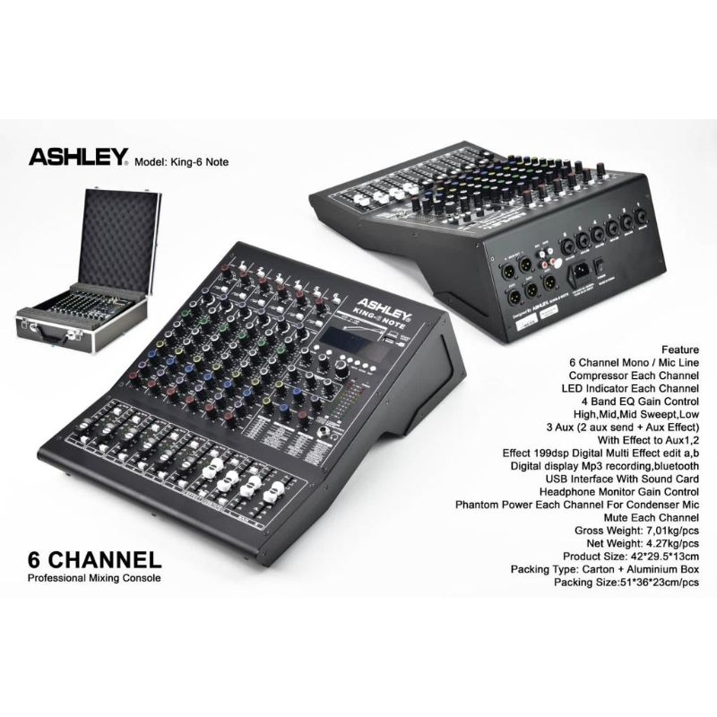 ashley mixer 6ch king6note