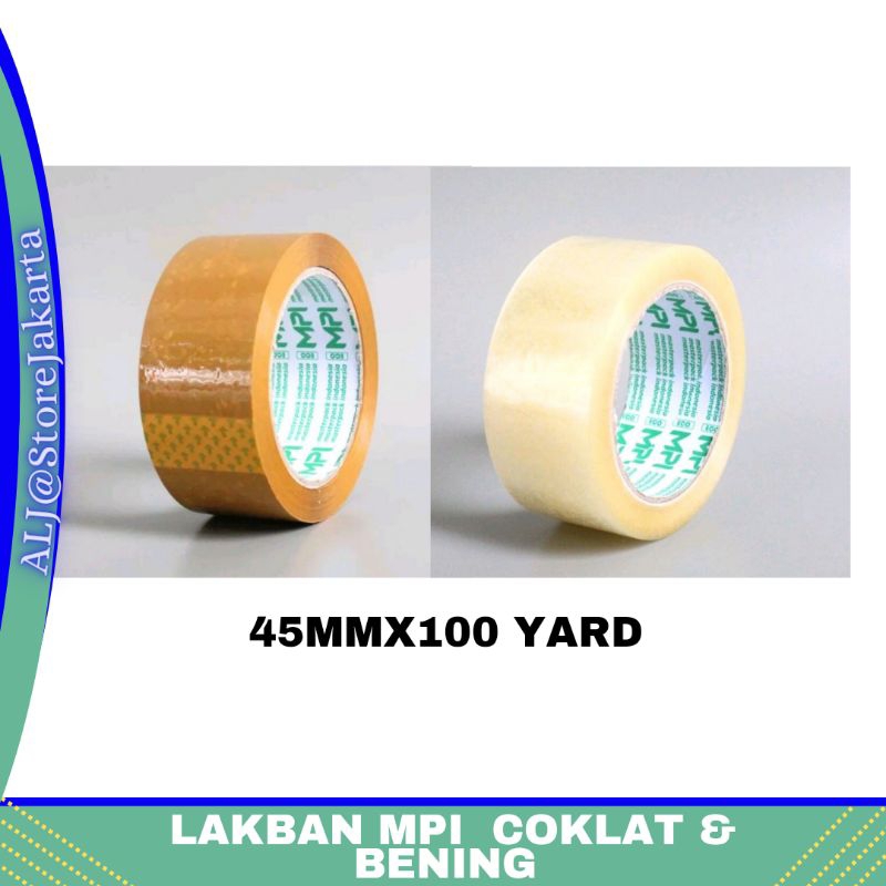 

Lakban Bening/Lakban Coklat MPI 100 Yard X 45M