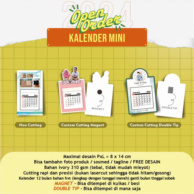 

kalender tempel souvenir ultah souvenir wedding gift olshop