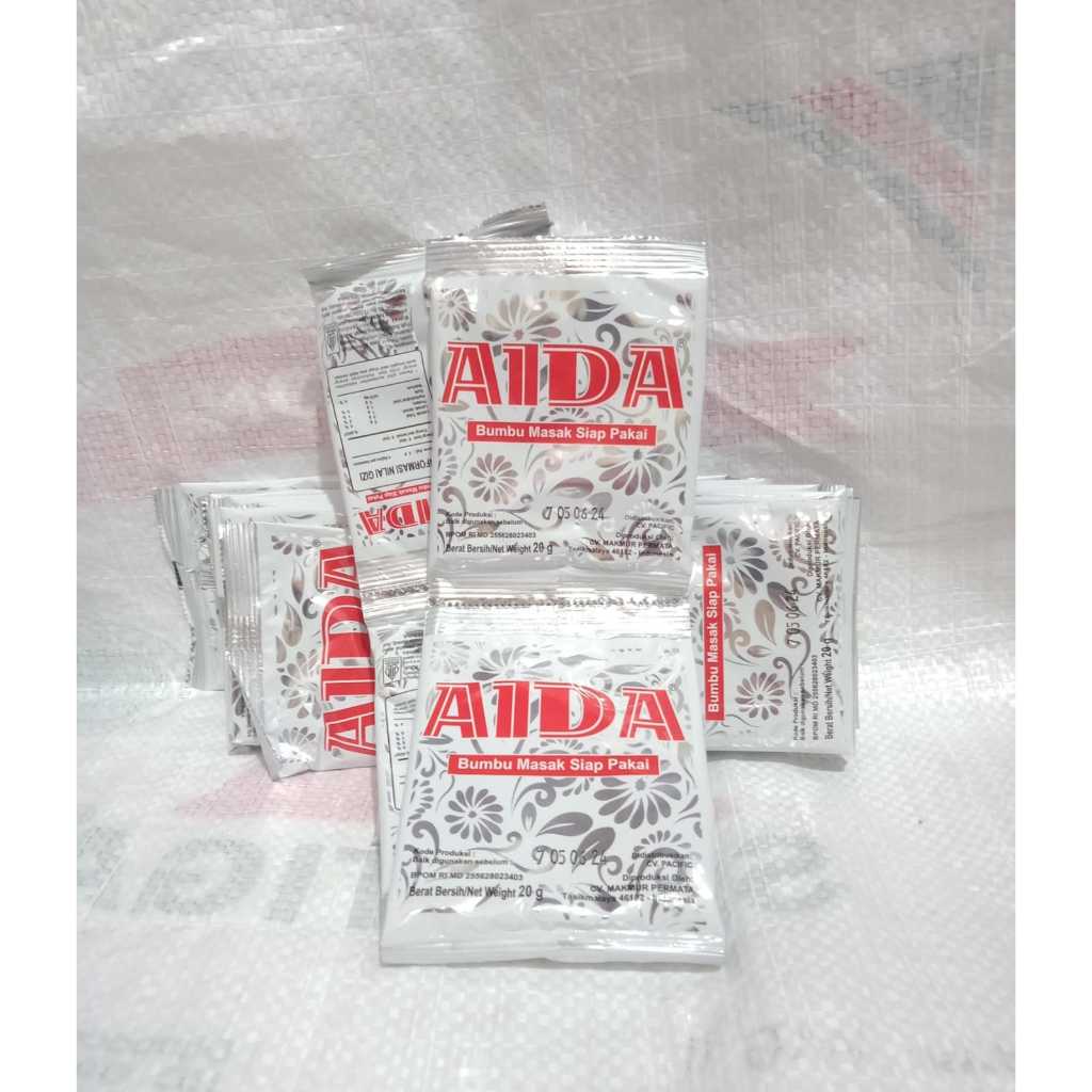 

[Renceng] AIDA Bumbu Masak Tabur Instan Bumbu Penyedap Rasa Siap Pakai.Berat / PCS 20 gr - AidaBm