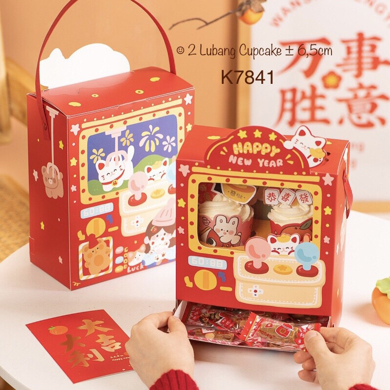 

(5 Pcs) Kotak Sincia Box Imlek K7841 Dus cute Cupcake Dus Special Imlek