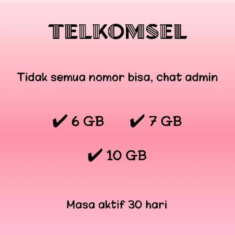 TELKOMSEL PAKET DATA COMBO SAKTI 7 GB 11 GB 20 GB 28 GB 35 GB SIMPATI LOOP AS