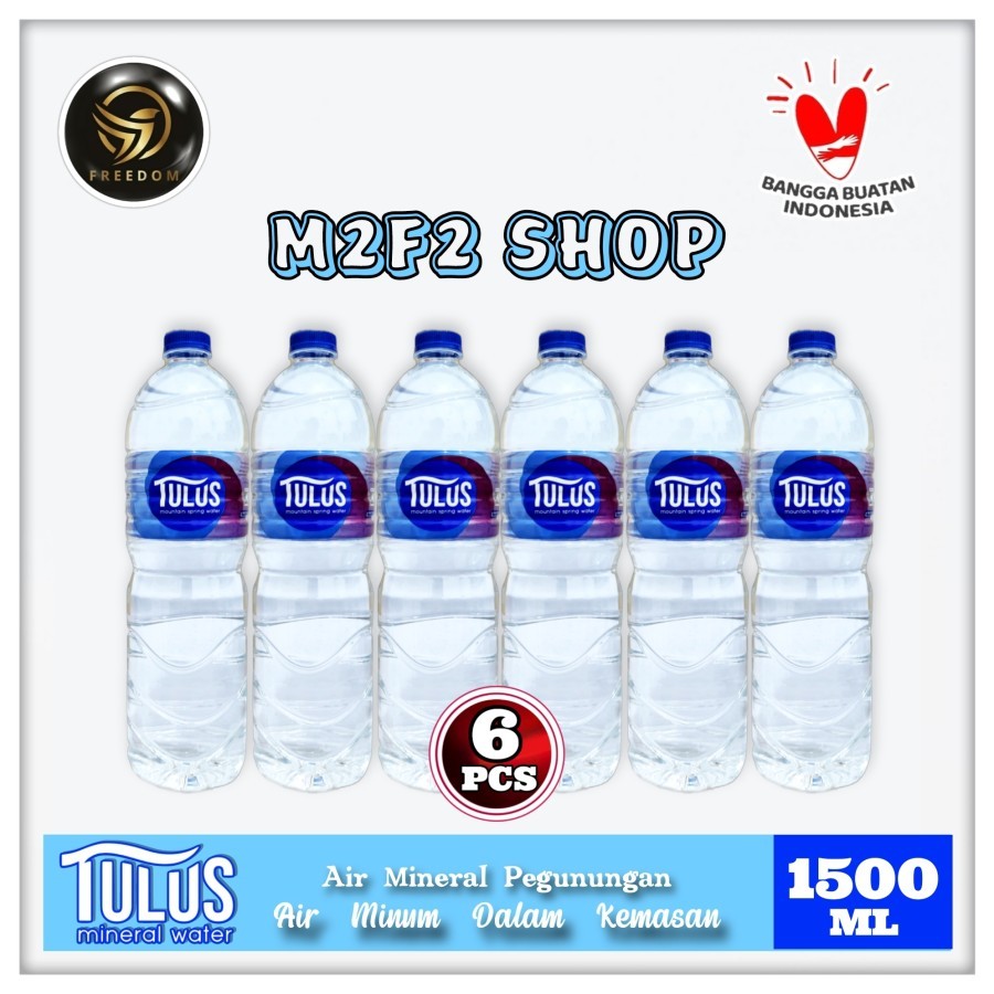 

Air Mineral TULUS pH8 Botol Besar Pet - 1500 ml | 1,5 liter (Kemasan 6 Pcs)