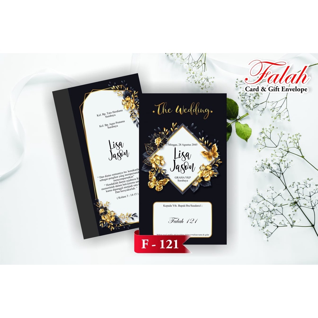 Blangko Undangan Pernikahan  Falah 121 Murah