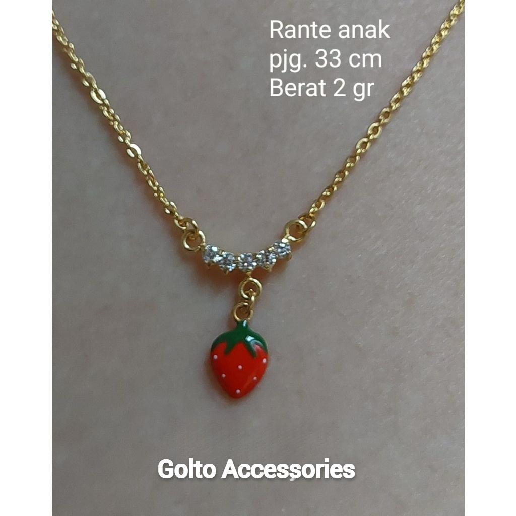 Kalung  Rantai Anak Emas Muda 2 gram