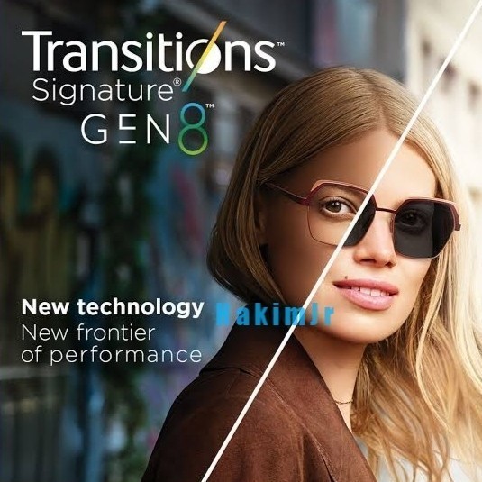 Lensa Essilor SV Transitions Signature Gen 8 Crizal Sapphire HR