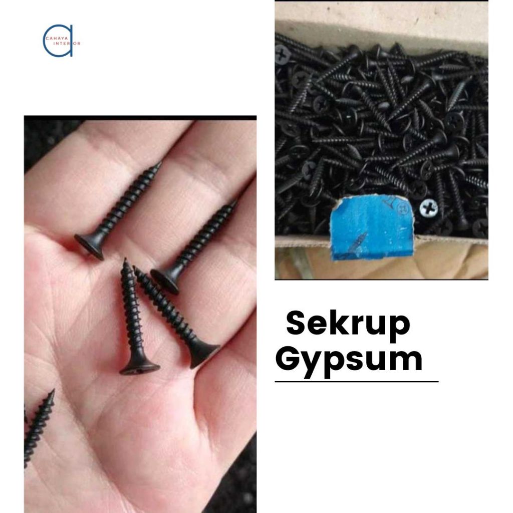Skrup Gypsum / Skrup Gipsum / Sekrup Gypsum Baut Gypsum Baja Murah  500 pcs